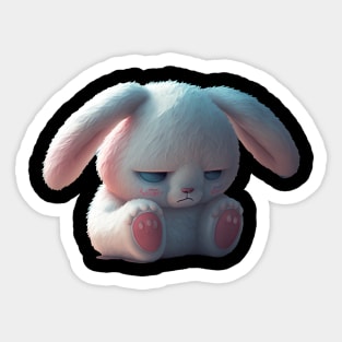 Lonely bunny_ Sticker